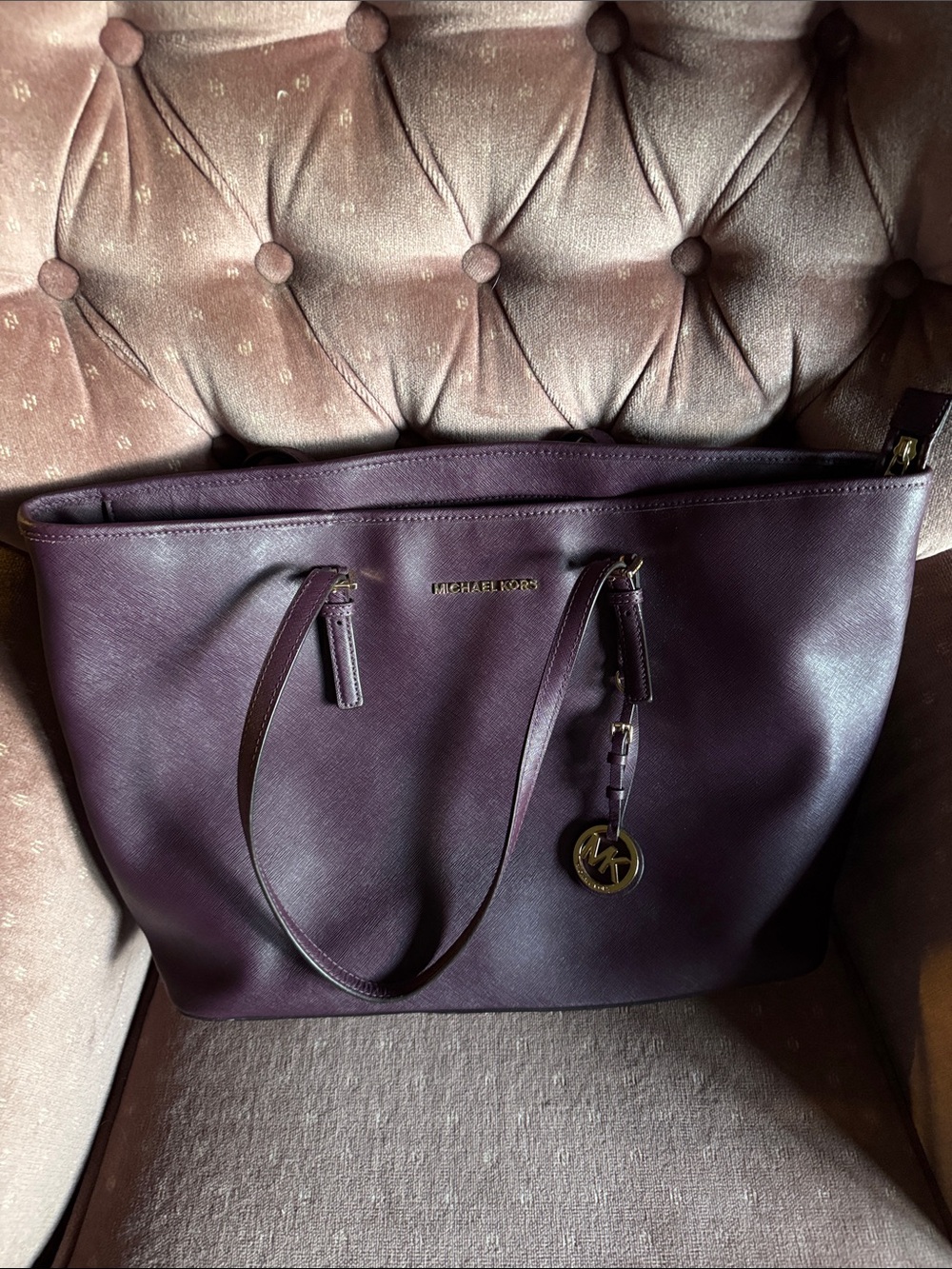 kate spade Plum Leather Shoulder Bag
